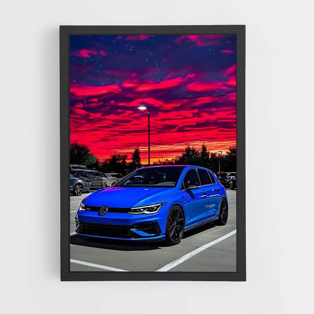 Poster Golf en Ville – affiche Volkswagen (vue 2)